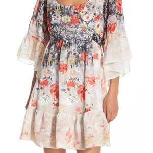 Betsy Johnson chiffon floral dress